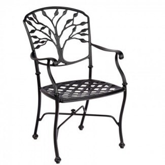 Hospitality Commercial Hotel Cast Aluminum Outdoor Side Chair